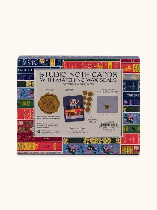 Studio Oh Fully Booked Note Card Set With Wax Seals