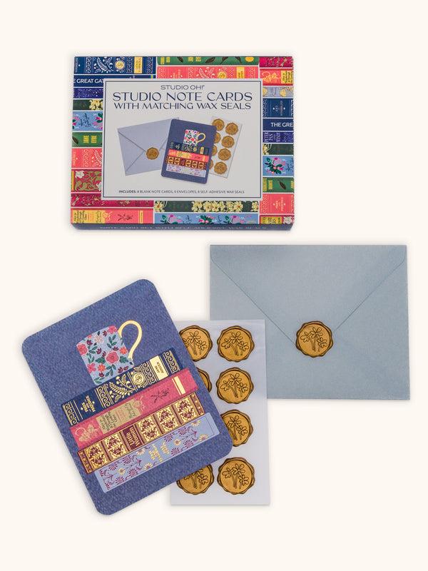Studio Oh Fully Booked Note Card Set With Wax Seals