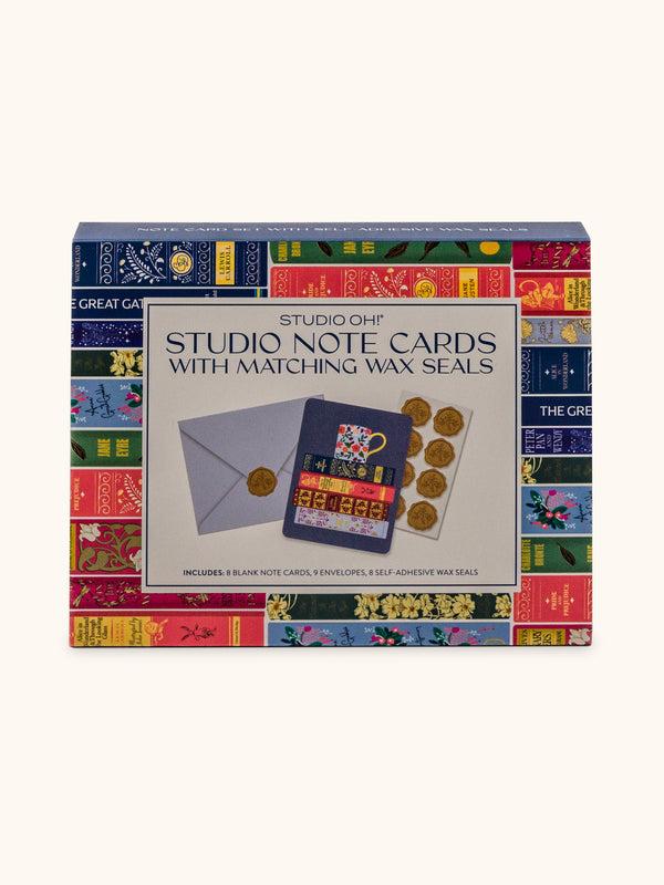 studio oh Fully Booked Note Card Set with Wax Seals