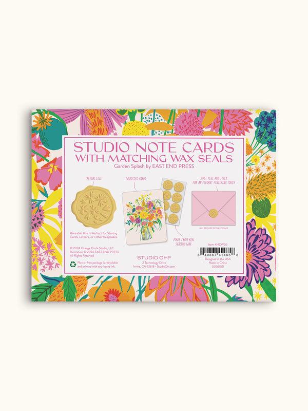 Studio Oh Garden Splash Note Card Set With Wax Seals