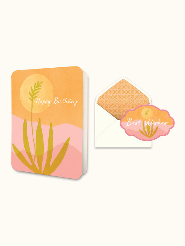 studio oh Golden Agave Birthday Deluxe Greeting Card