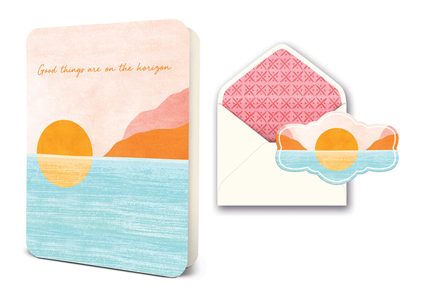 studio oh Good Things on the Horizon Deluxe Greeting Card