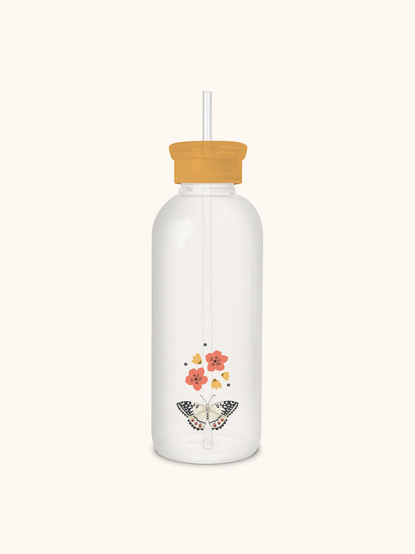 Studio Oh Grow Evolve Transform Glass Water Bottle With Straw