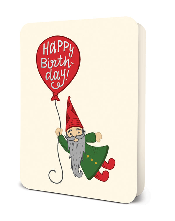 studio oh Happy Birthday Gnome Deluxe Greeting Card