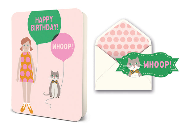 studio oh Happy Birthday Whoop Deluxe Greeting Card