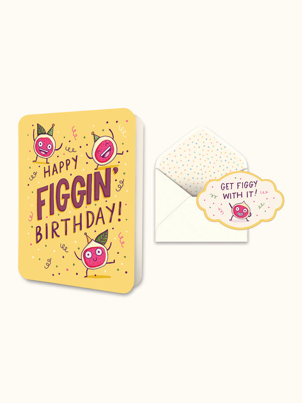 studio oh Happy Figgin' Birthday Deluxe Greeting Card
