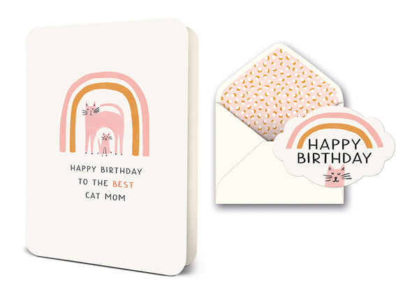 studio oh HB to the Best Cat Mom Deluxe Greeting Card