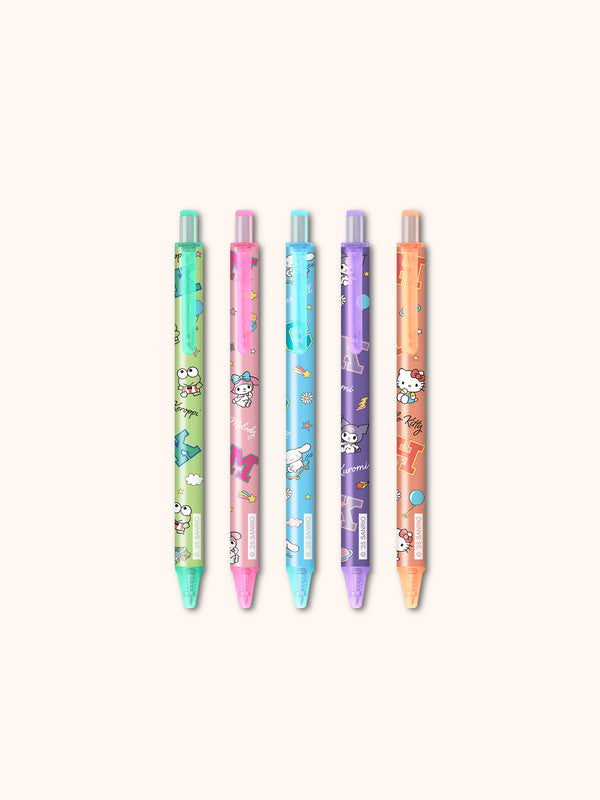 Studio Oh Hello Kitty And Friends College Letters Blue Gel Pen Set