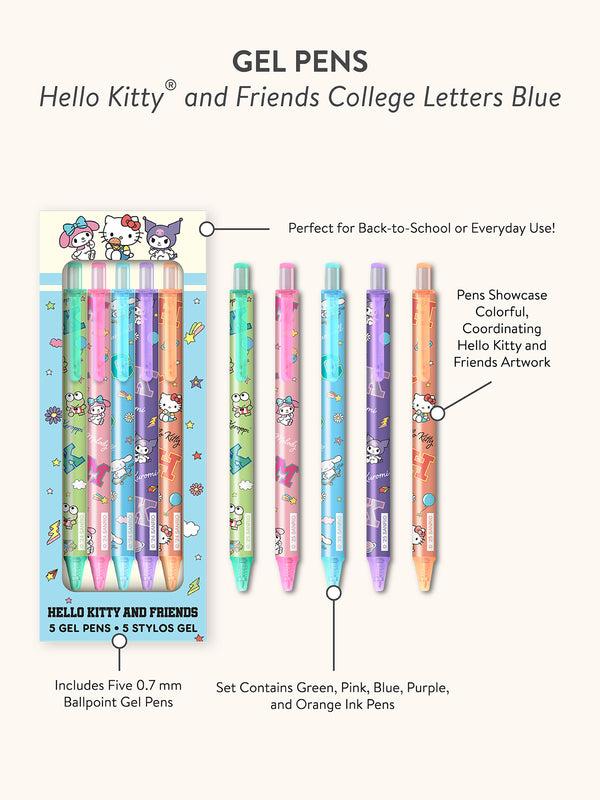 Studio Oh Hello Kitty And Friends College Letters Blue Gel Pen Set