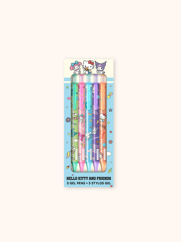 studio oh Hello Kitty and Friends College Letters Blue Gel Pen Set