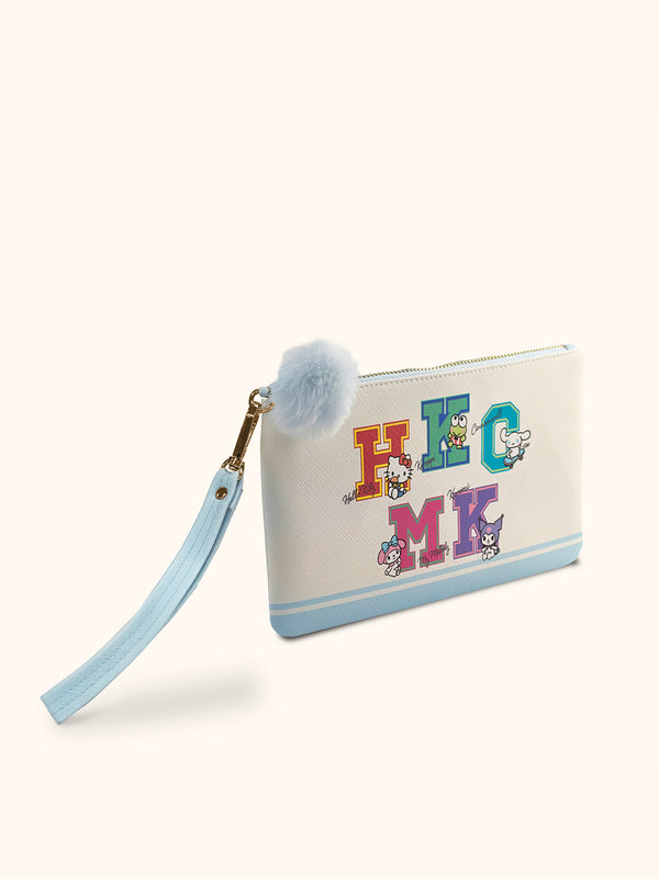 Studio Oh Hello Kitty And Friends College Letters Blue Pencil Pouch