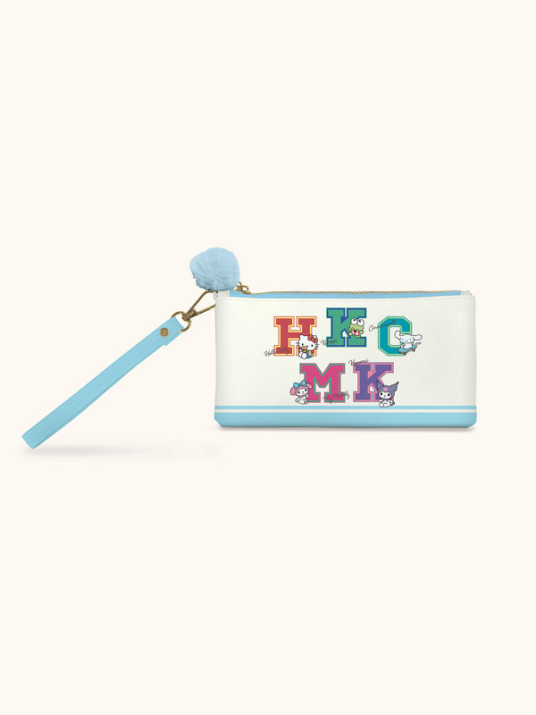 studio oh Hello Kitty and Friends College Letters Blue Pencil Pouch