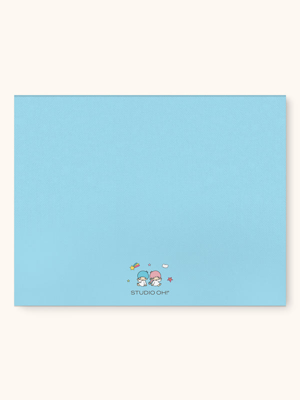 Studio Oh Hello Kitty And Friends College Letters Blue Weekly Desk Pad With Grommets & Sticker Sheet