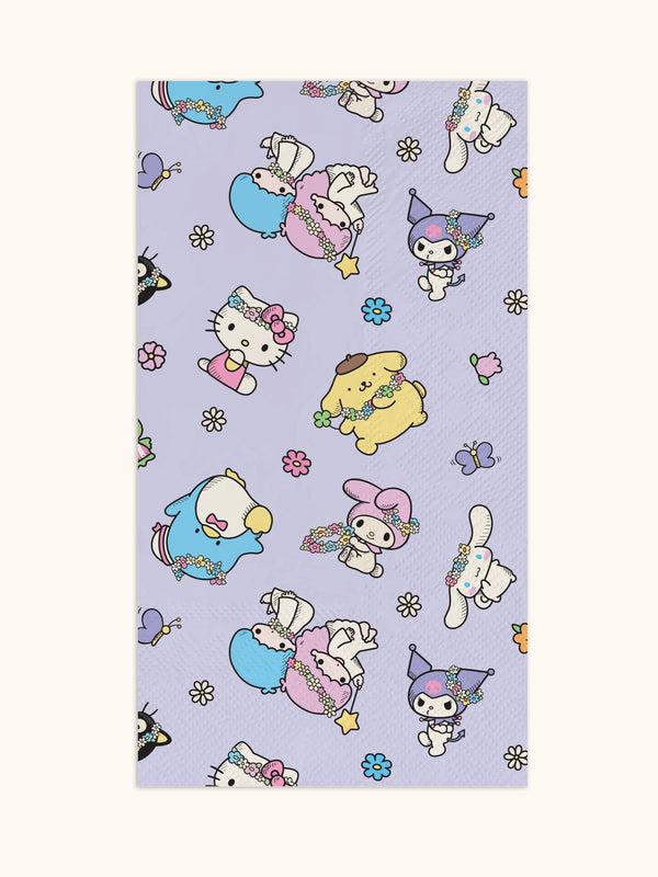 studio oh Hello Kitty and Friends Flower Crowns Guest Towels
