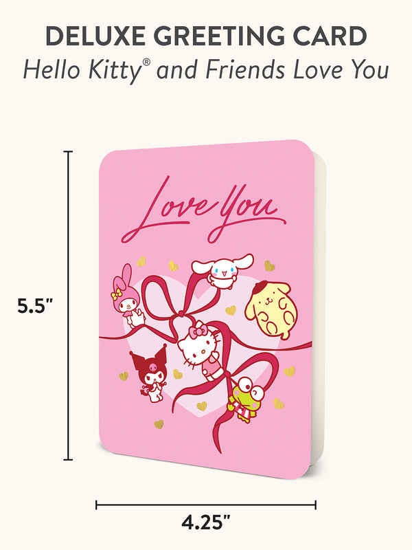 Studio Oh Hello Kitty And Friends Love You Deluxe Greeting Card