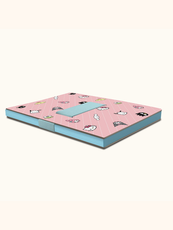 Studio Oh Hello Kitty And Friends Pink Pinstripe Casey Notebook With Phone Loop