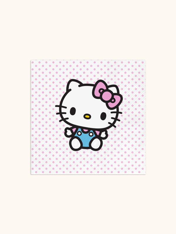 studio oh Hello Kitty Classic Pink Beverage Napkins