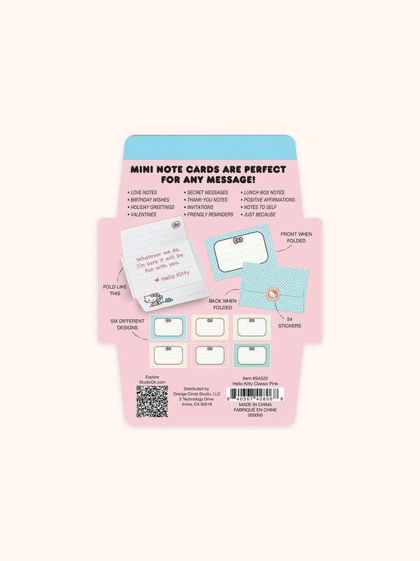Studio Oh Hello Kitty Classic Pink Mini Memo With Stickers