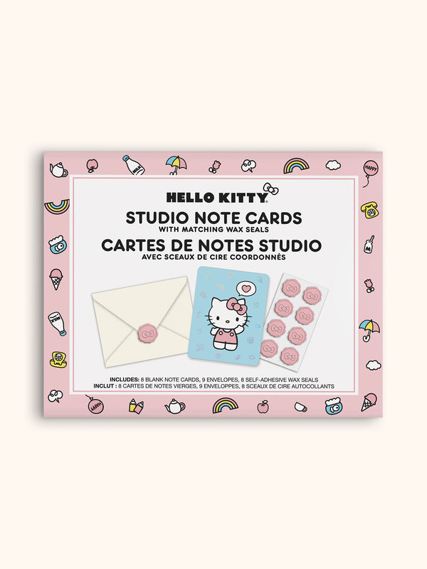 studio oh Hello Kitty Classic Pink Studio Note Cards with Wax Seals