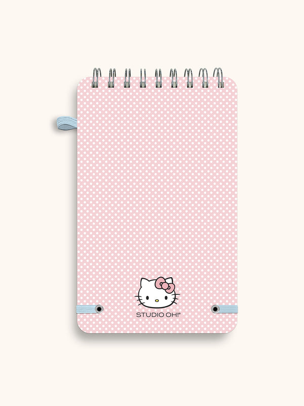 Studio Oh Hello Kitty Classic Pink Top-Spiral Notebook With Pen Loop