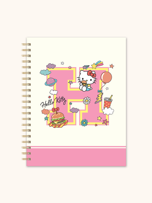 studio oh Hello Kitty College Letters Extra Large Spiral Notebook