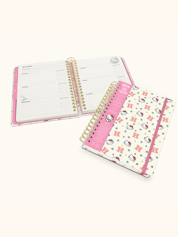 Studio Oh Hello Kitty College Letters Undated Tri-Tab Planner