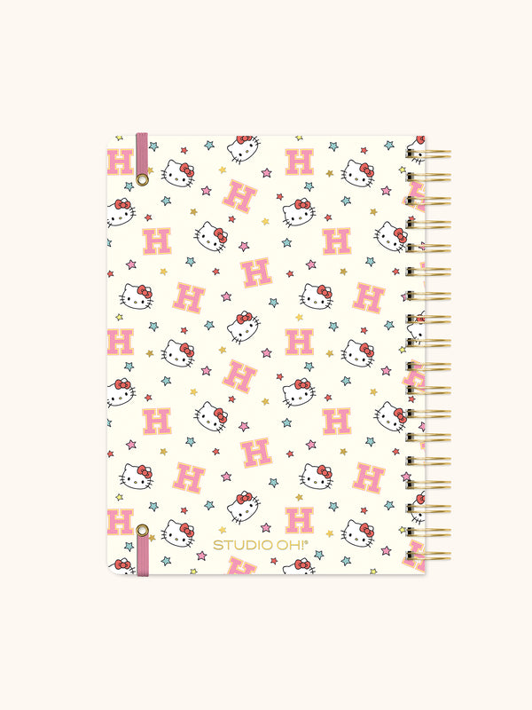 Studio Oh Hello Kitty College Letters Undated Tri-Tab Planner