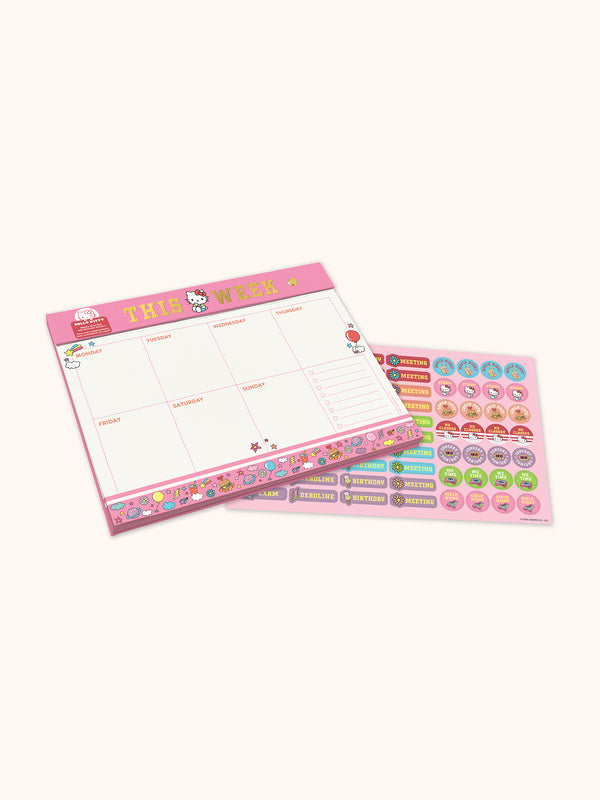 Studio Oh Hello Kitty College Letters Weekly Desk Pad