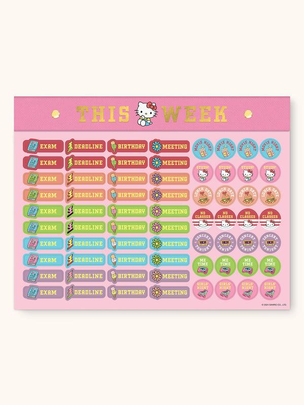 Studio Oh Hello Kitty College Letters Weekly Desk Pad