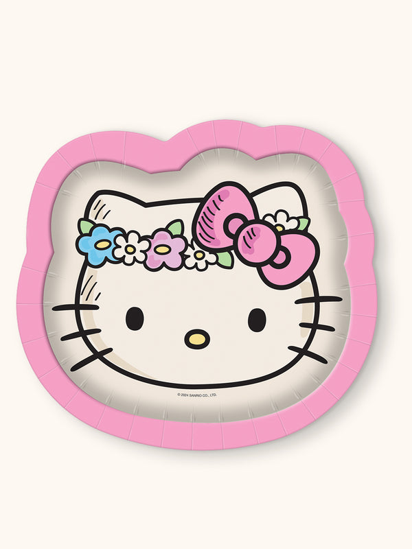 studio oh Hello Kitty Flower Crowns Luncheon Plates