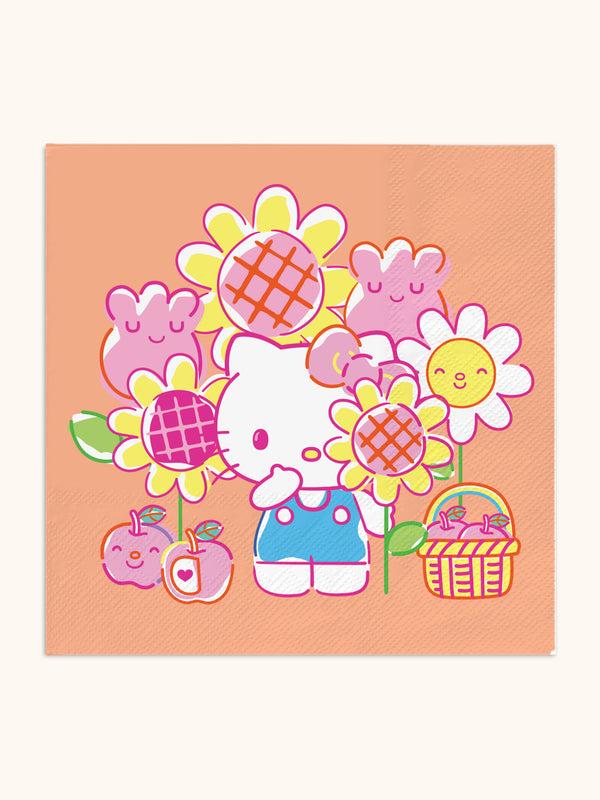 studio oh Hello Kitty Garden Doodle Luncheon Napkins