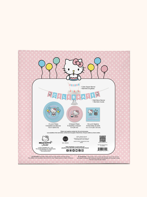 Studio Oh Hello Kitty Happy Birthday Paper Party Pack