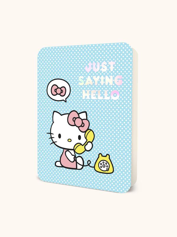 studio oh Hello Kitty Just Saying Hello Deluxe Greeting Card