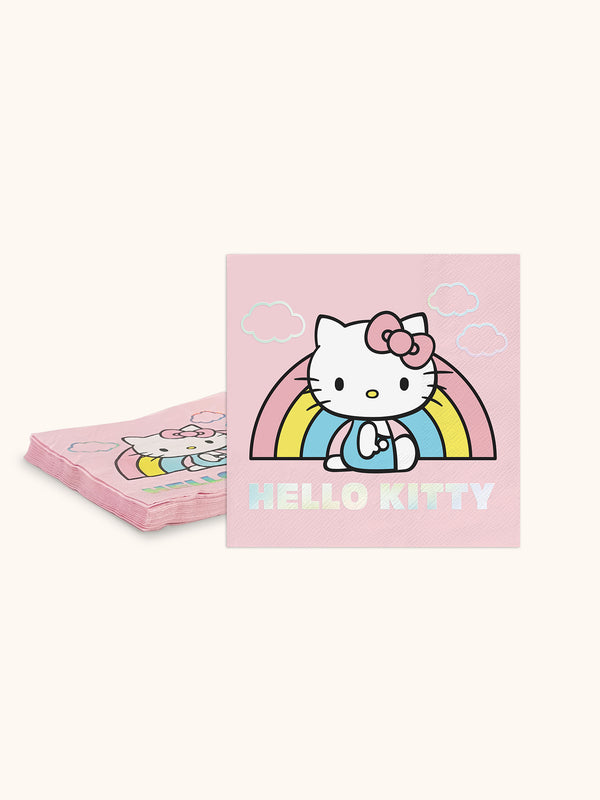 Studio Oh Hello Kitty Rainbow Skies Beverage Napkins