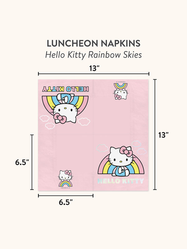 Studio Oh Hello Kitty Rainbow Skies Luncheon Napkins