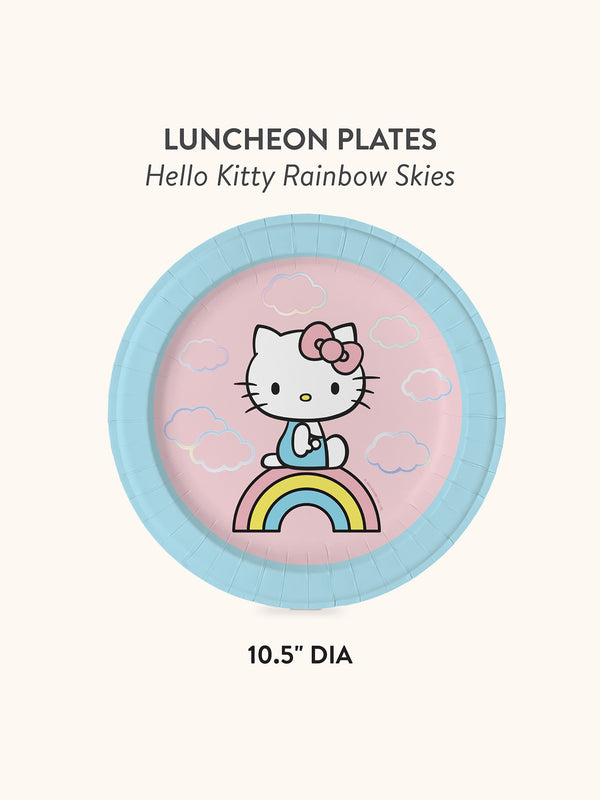 Studio Oh Hello Kitty Rainbow Skies Luncheon Plates