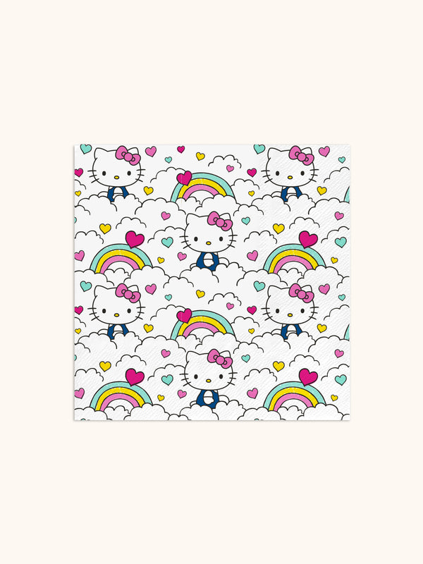 studio oh Hello Kitty Retro Rainbow Beverage Napkins
