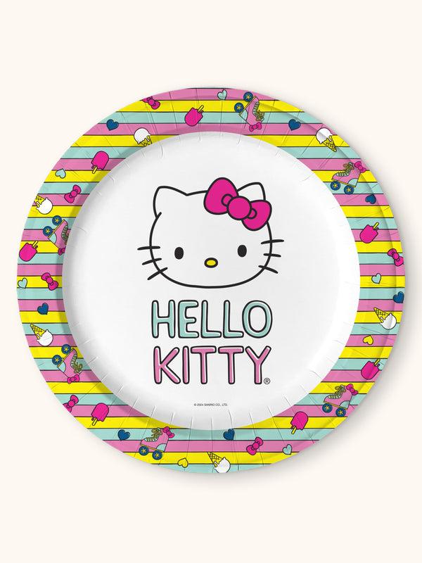 studio oh Hello Kitty Retro Rainbow Luncheon Plates