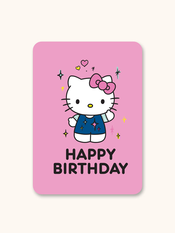studio oh Hello Kitty Retro Wave Happy Birthday Deluxe Greeting Card