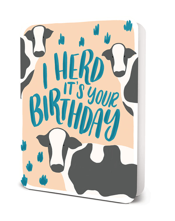 studio oh I Herd It's Your Birthday Deluxe Greeting Card