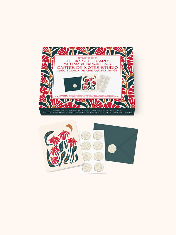 studio oh Keep Blossoming Notecard with Matching Wax Seals