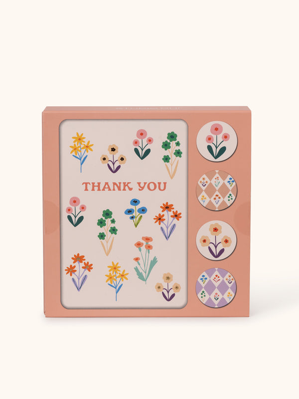 studio oh Meadow Lane Assorted Note Card Set with Stickers