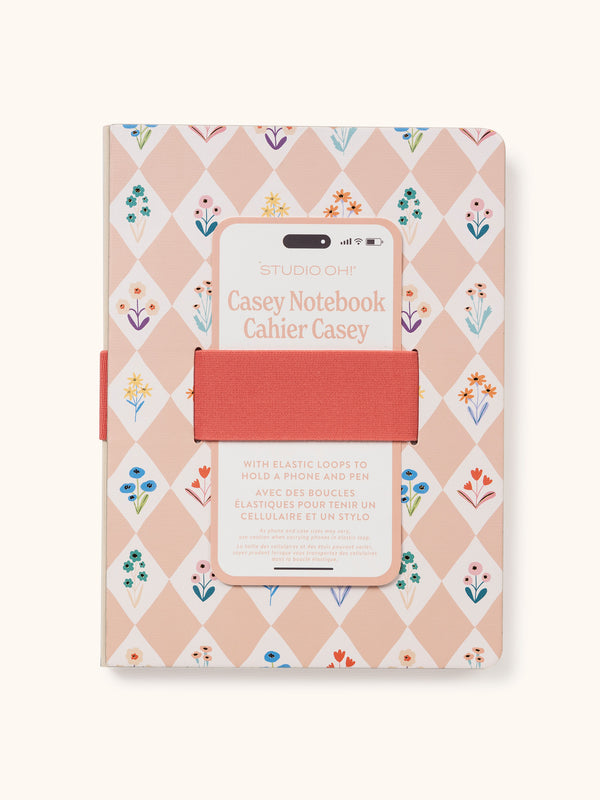 studio oh Meadow Lane Casey Notebook with Phone Loop