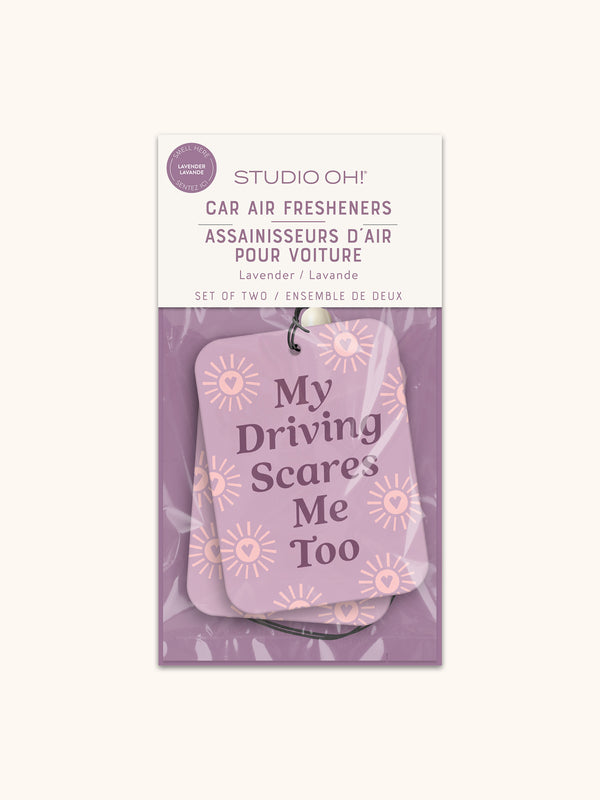 studio oh My Driving Scares Me Too Car Air Freshener