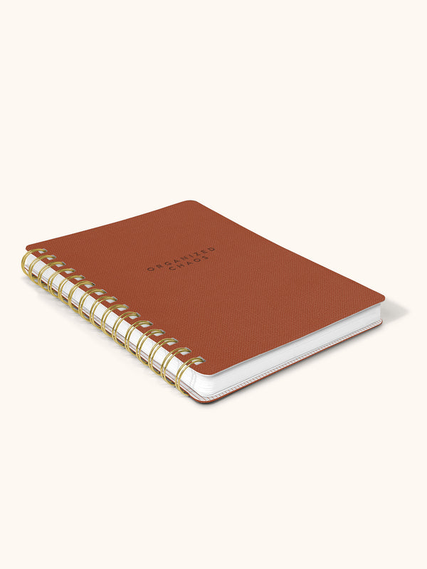 Studio Oh Organized Chaos (Cinnamon Brown) Agatha Notebook