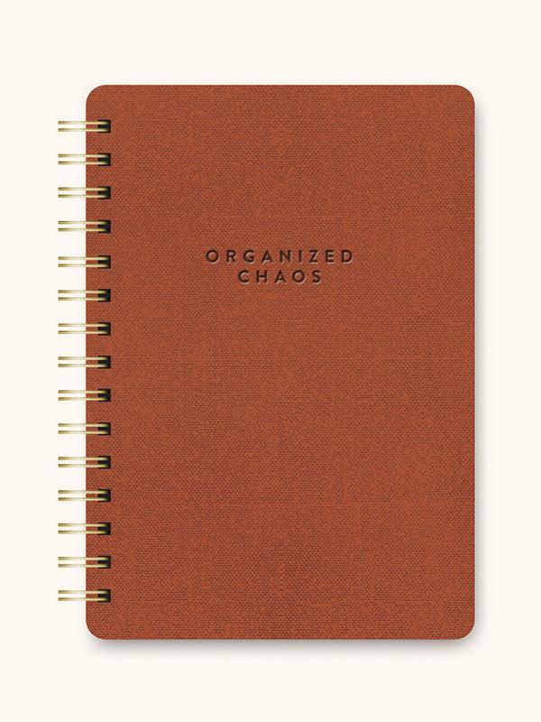 studio oh Organized Chaos (Cinnamon Brown) Agatha Notebook