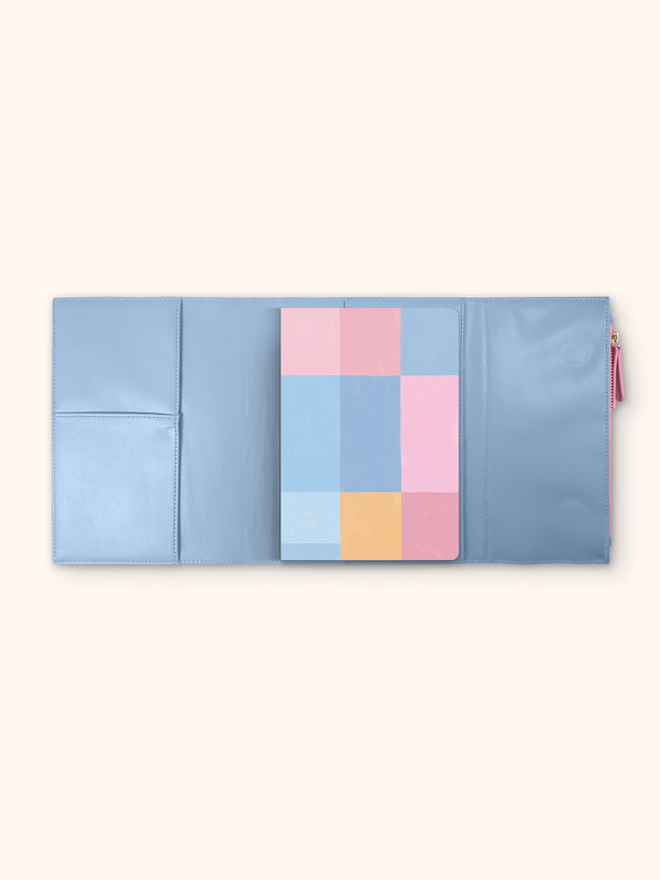 Studio Oh Periwinkle & Pink Keri Notebook And Organizer