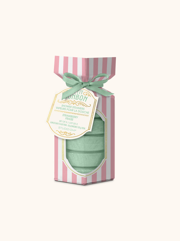 studio oh Petit Bon Bon Sweetheart Pink Shower Steamers