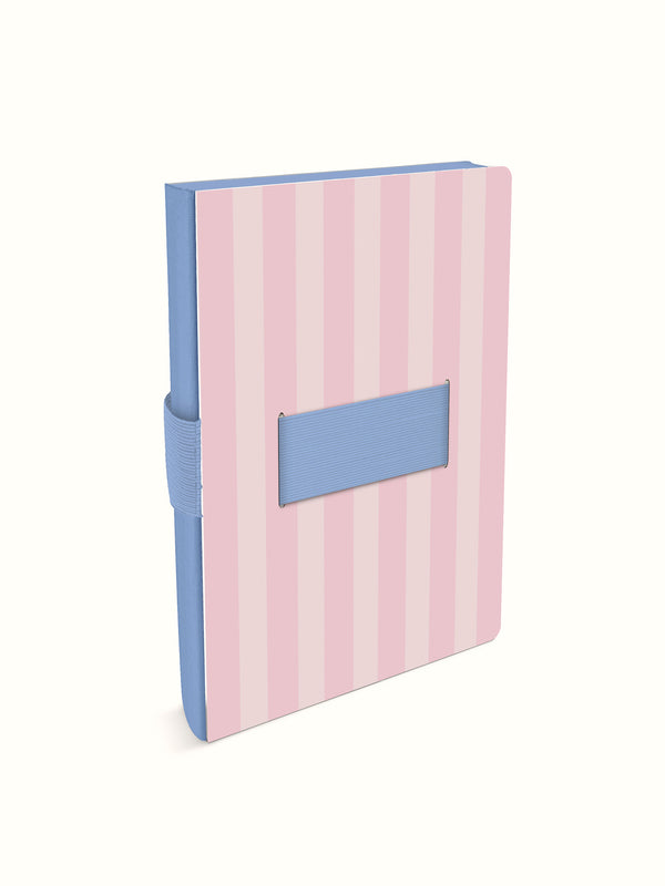 Studio Oh Pink Stripes Casey Notebook With Phone Loop