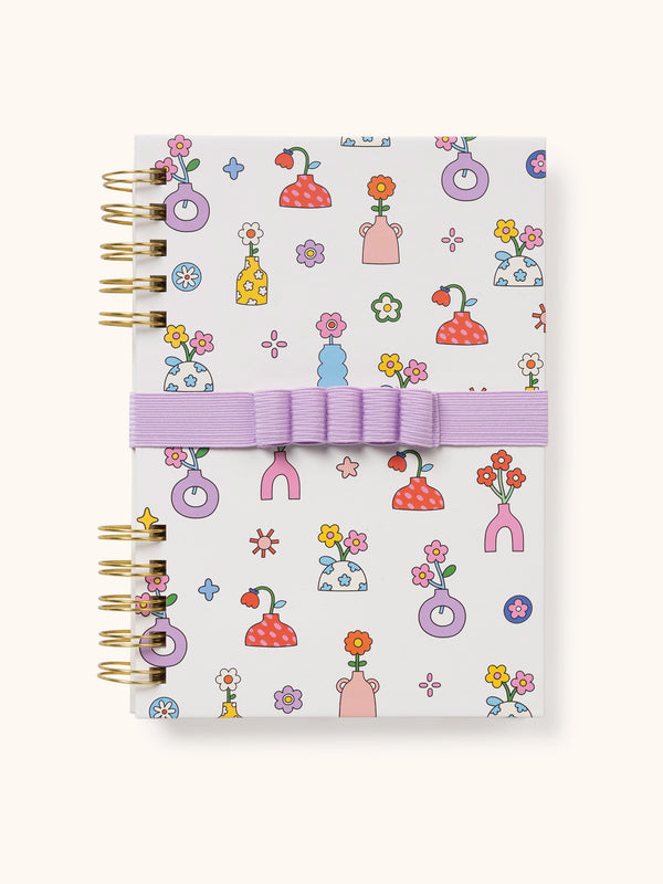 Studio Oh Pretty Posies Harper Split-Spiral Notebook & Pen Set
